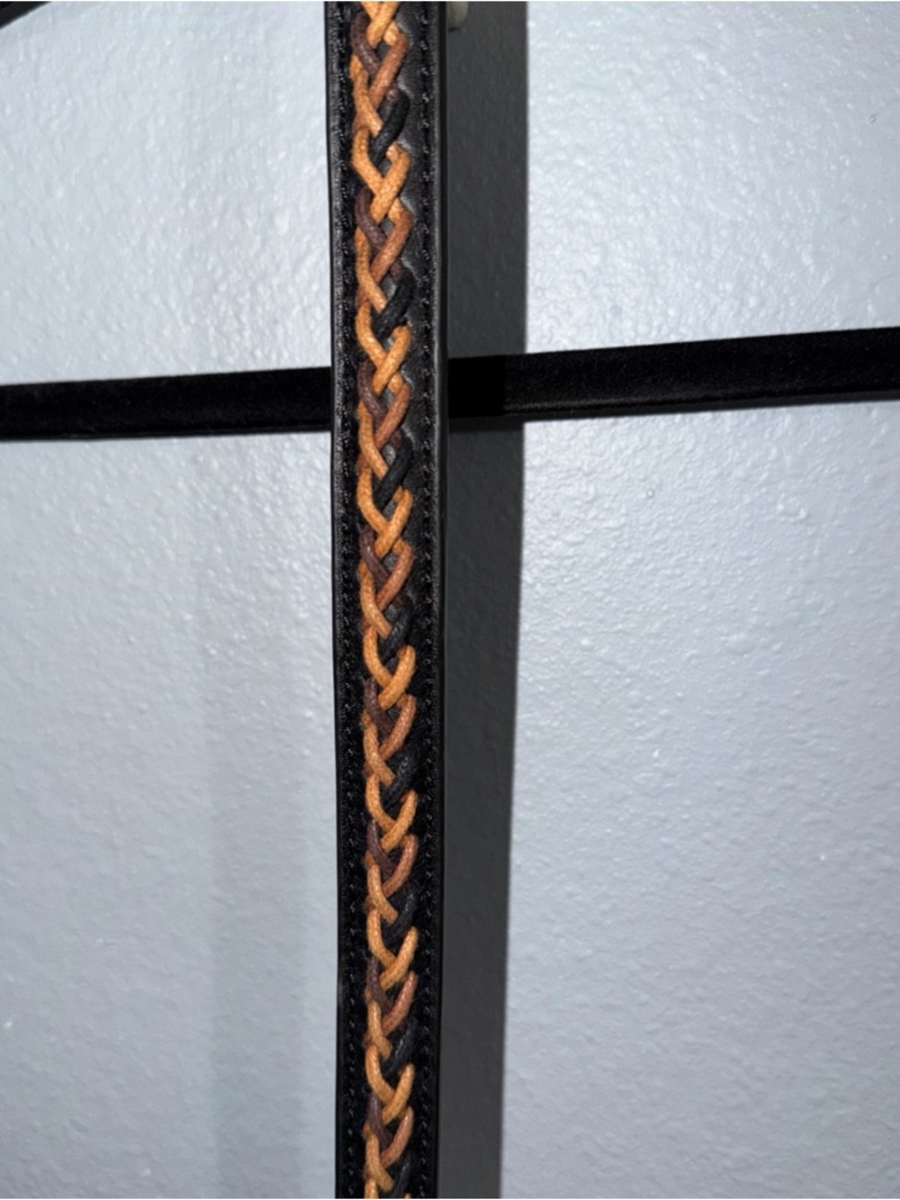 Fossil Braided BROWN LEATHER Crossbody Replacement Strap - Picture 11 of 15